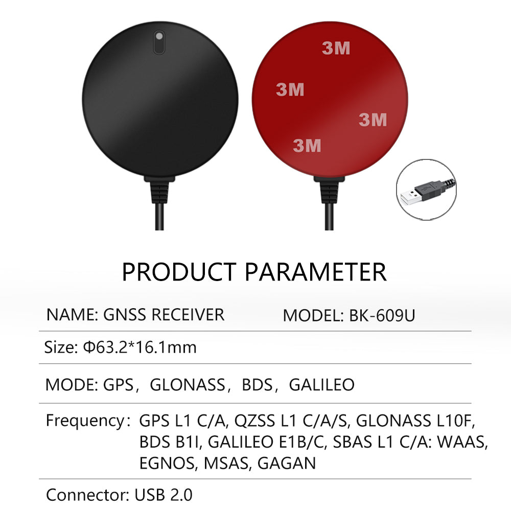 Beitian GMOUSE USB male Connector NMEA-0183 GPS Built-in Antenna GNSS Receiver 609 Beitian GMOUSE USB male Connector NMEA-0183 GPS Built-in Antenna GNSS Receiver 609